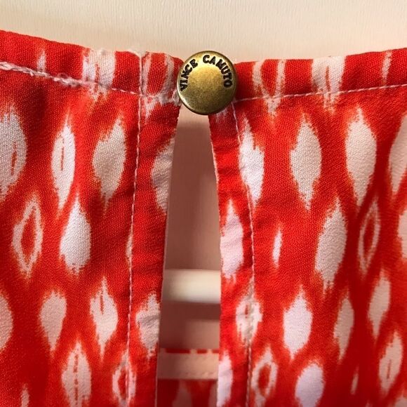 Vince Camuto Orange White Shift Dress size Small - Picture 6 of 6